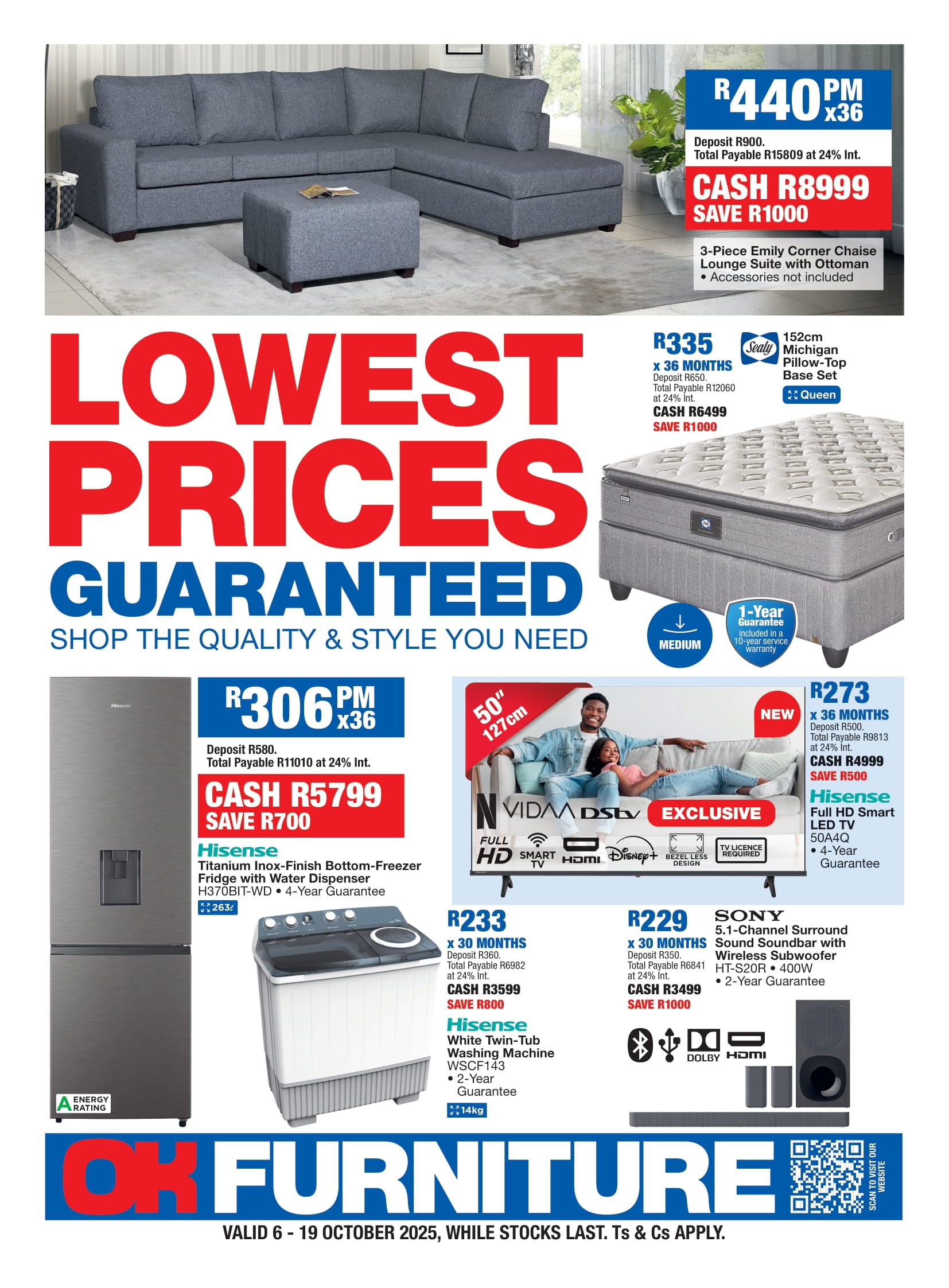 OK Furniture Specials 6 October – 19 October, 2025