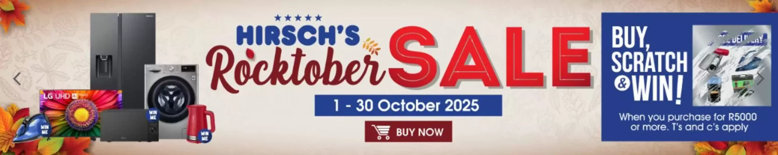 Hirsch’s Specials 2 October – 30 October, 2025