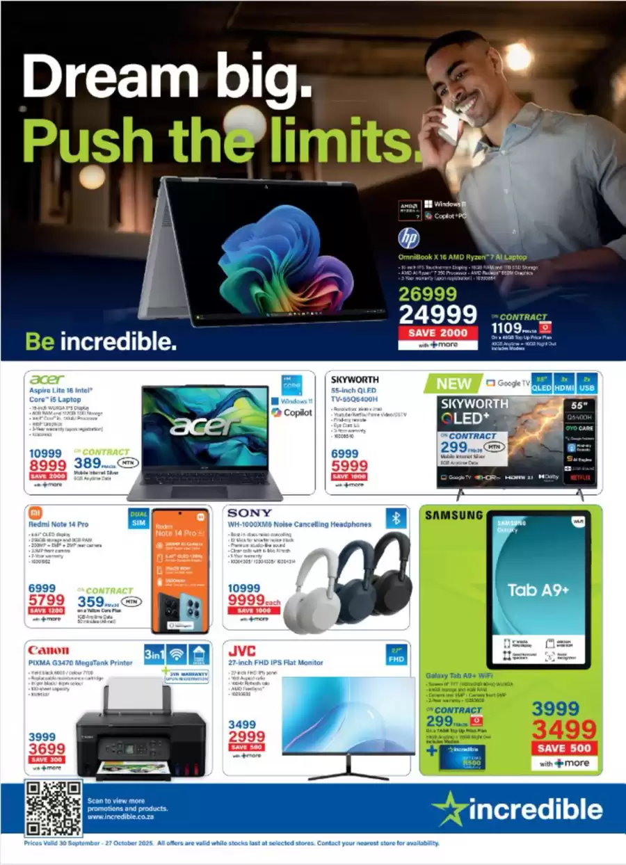 Incredible Connection Specials 30 September